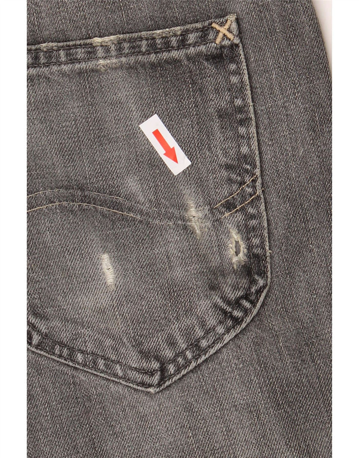 LEE Mens Daren Straight Jeans W33 L34 Grey Cotton