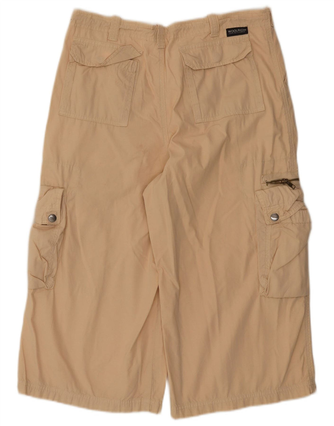 Woolrich Womens Cargo Bermuda Shorts 2XL W36 Beige Cotton