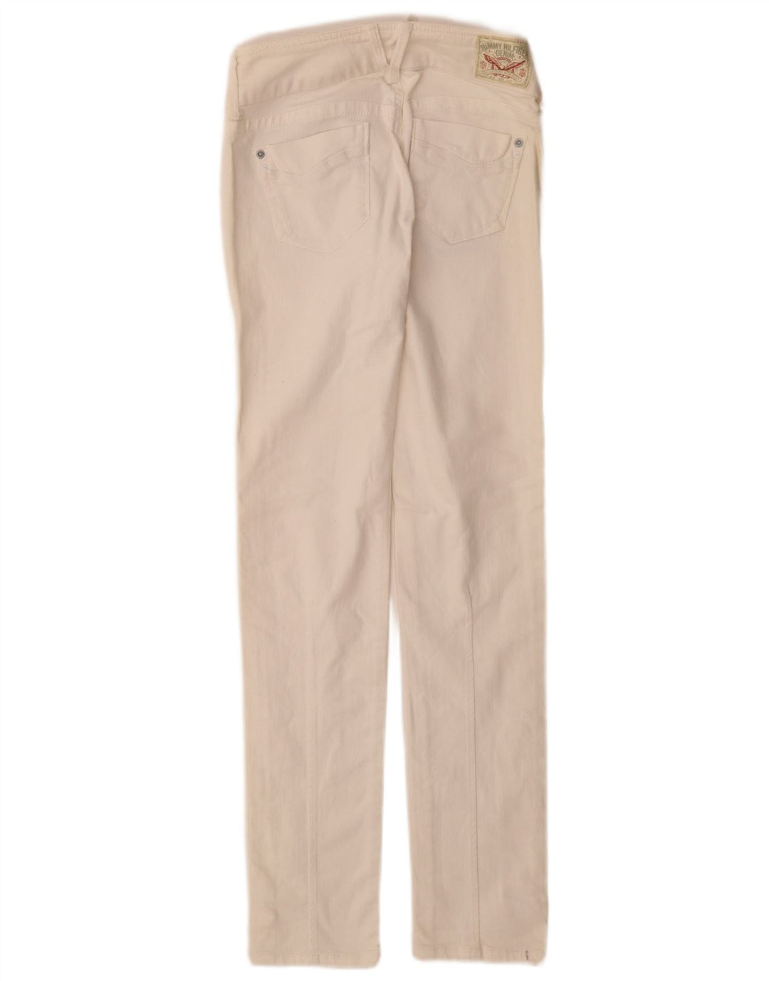 Tommy Hilfiger Dame Slim Jeans W25 L32 Hvid Bomuld