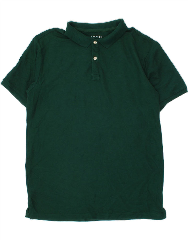 IZOD Boys Polo Shirt 15-16 Years XL Green Cotton Vintage Izod and Second-Hand Izod from Messina Hembry 