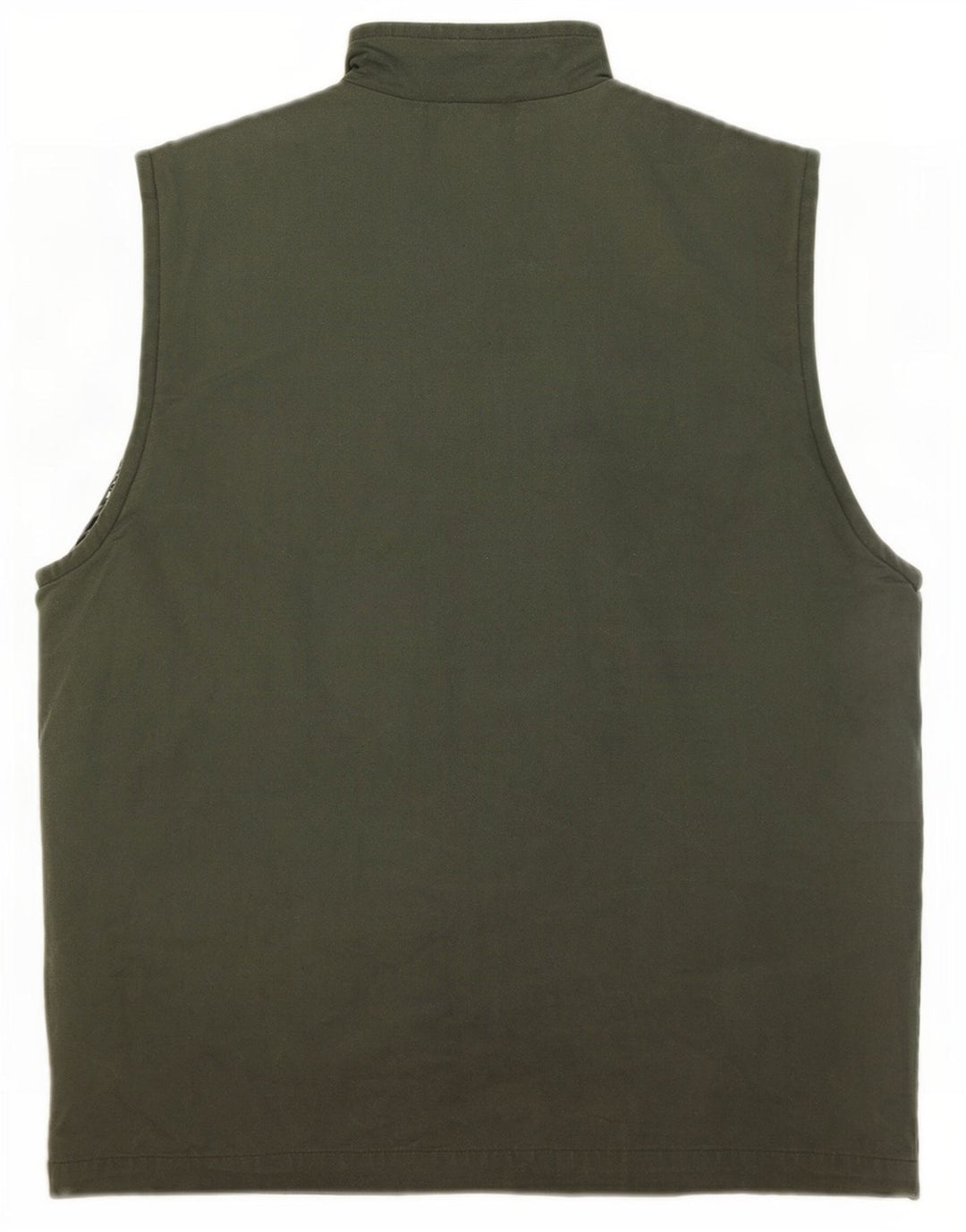 Vintage Herren Utility Gilet UK 38 Medium Khaki Baumwolle