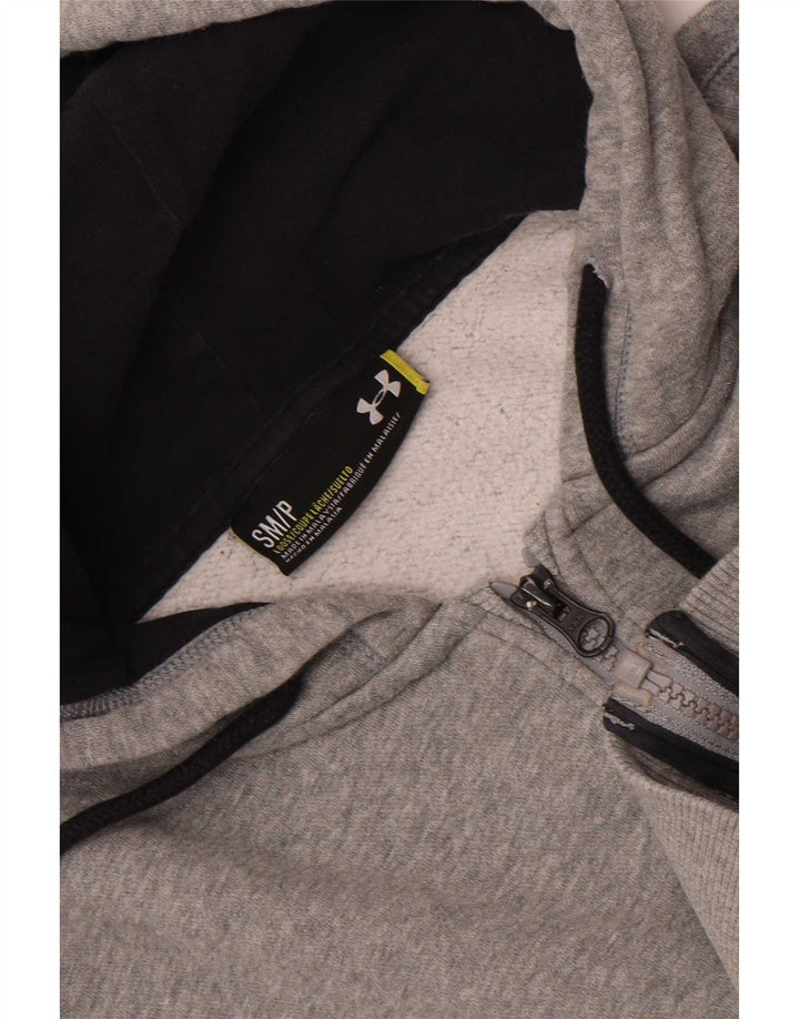 Under Armour Sweat à capuche zippé pour homme Petit gris moucheté