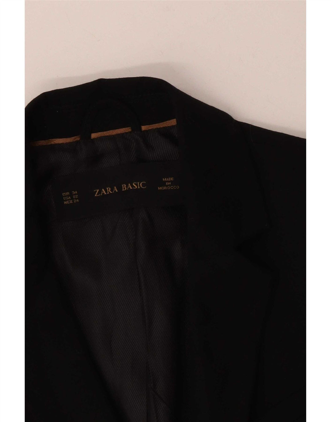 Jaqueta blazer feminina Zara com 1 botão EU 34 2XS poliéster vermelho