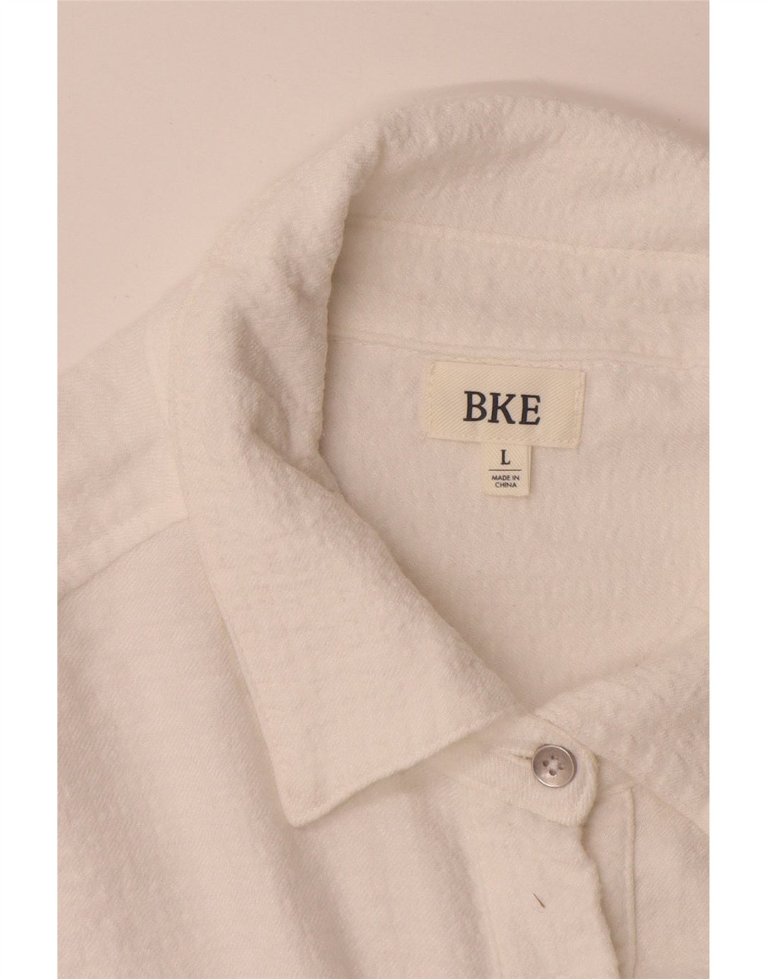 BKE Dame Pullover Oversized skjortebluse UK 16 Large White Rayon