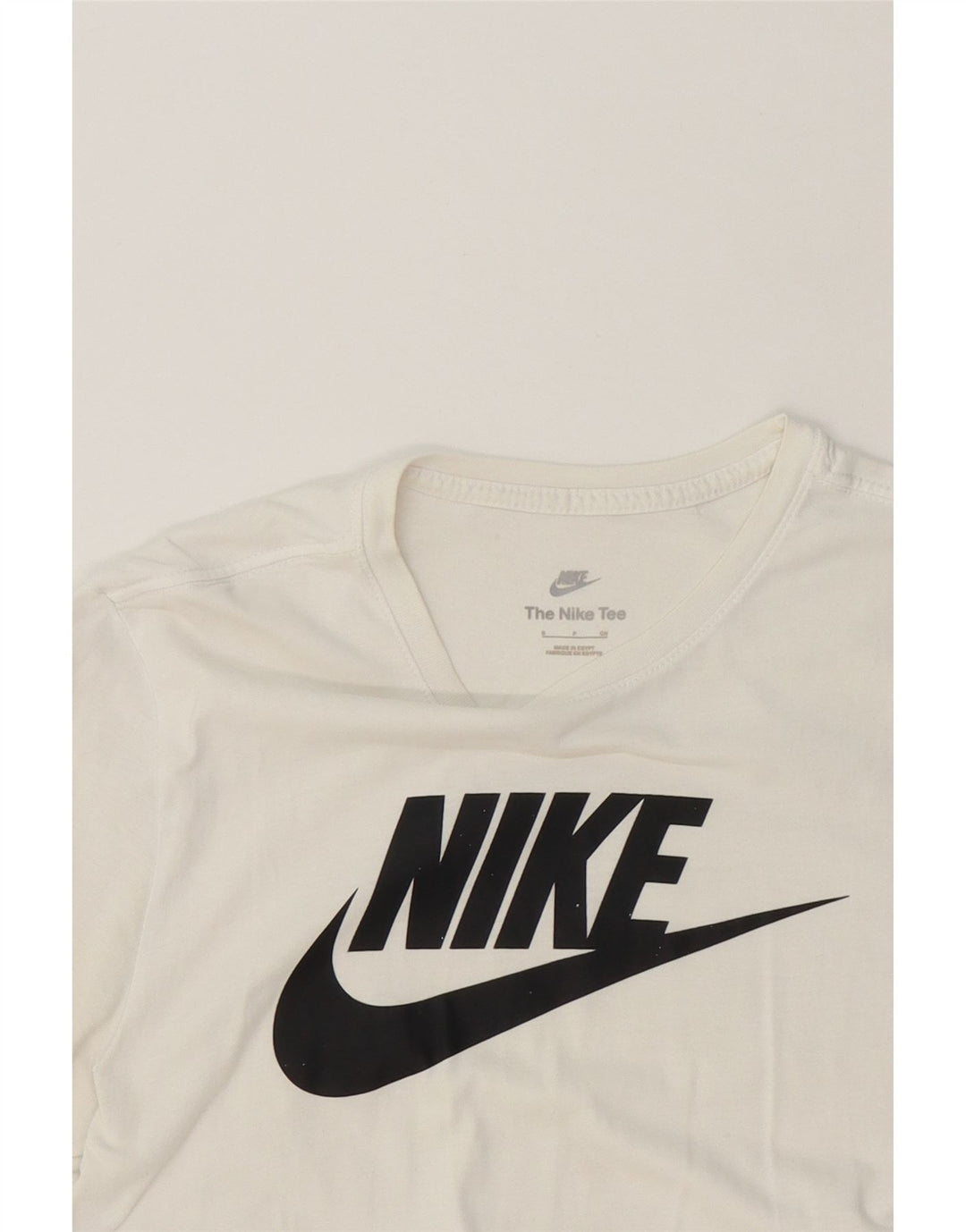 NIKE Mens Graphic T-Shirt Top Small White Cotton Vintage Nike and Second-Hand Nike from Messina Hembry 