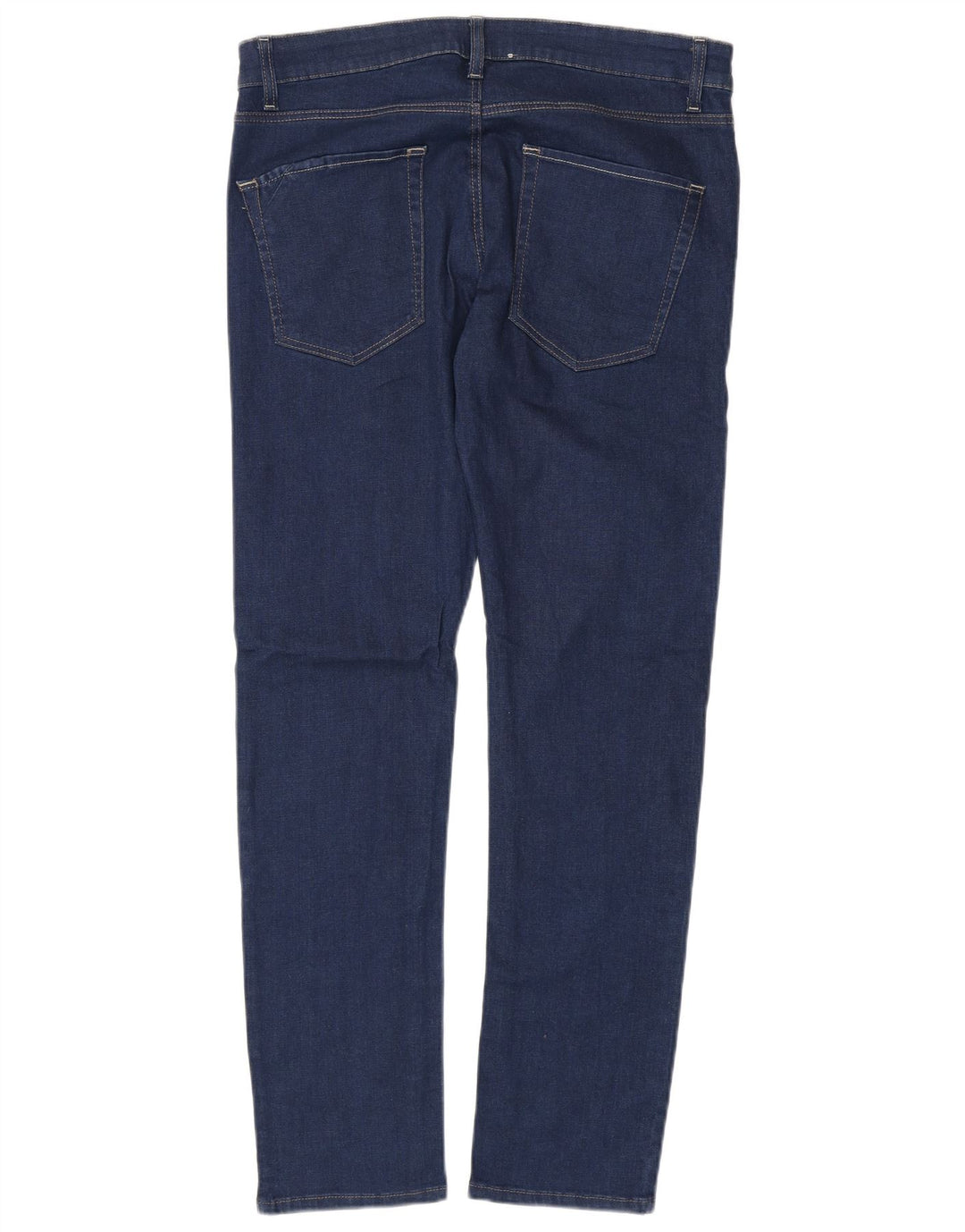 BENETTON Womens Slim Jeans W36 L31 Navy Blue Cotton