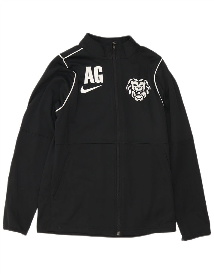 Nike Jungen Dri Fit Graphic Trainingsanzug Top Jacke 10–11 Jahre Medium Schwarz