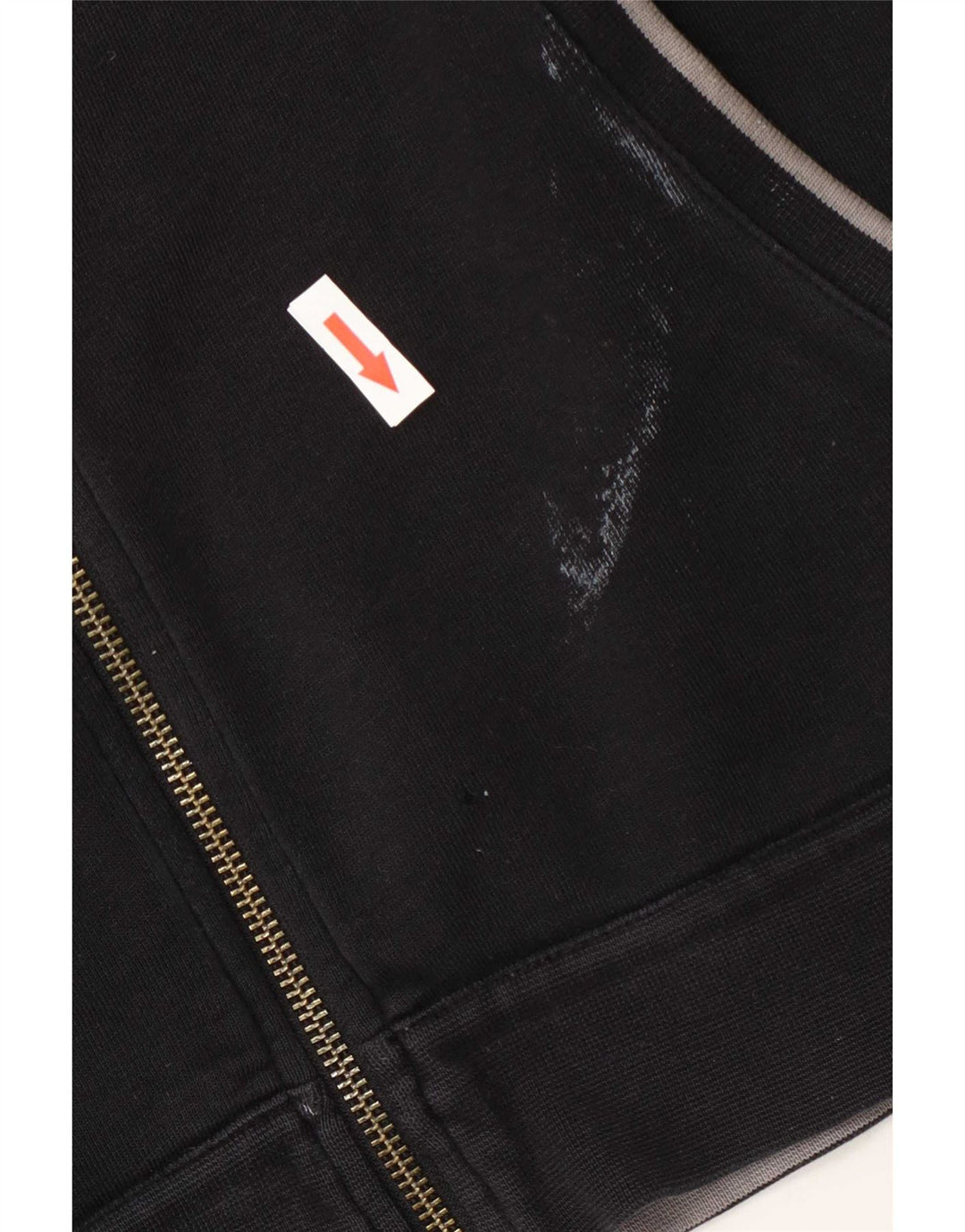 Maglione con cappuccio e zip da uomo Armani grande in cotone nero