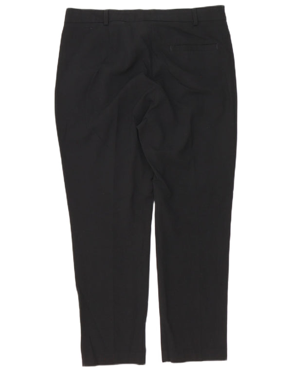 Marks & Spencer Damen Crop Slim Chinohose UK 12 Medium W32 L25 Schwarz