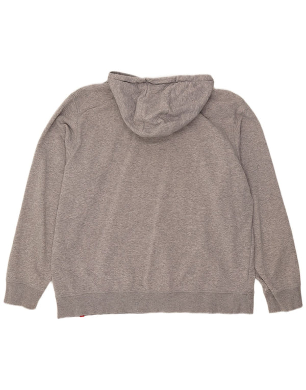 New Balance Pull à capuche graphique pour homme 2XL Gris Coton