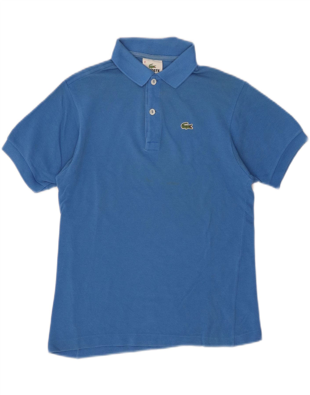 Lacoste Boys Polo Shirt 11-12 Years Blue Cotton