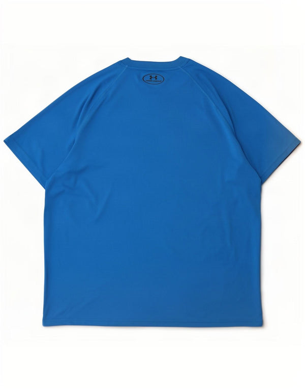 Under Armour Herren Heat Gear T-Shirt Top Large Blau