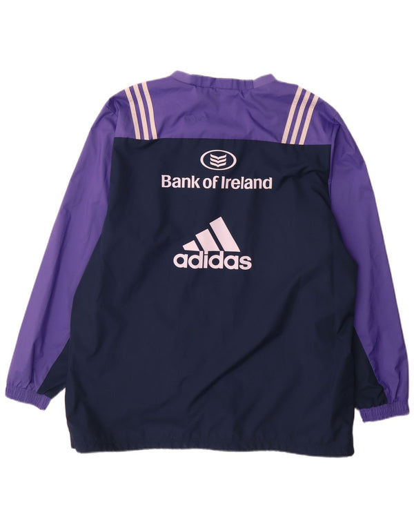 Adidas Hommes Munster Rugby Pull Survêtement Haut Large Violet Sports