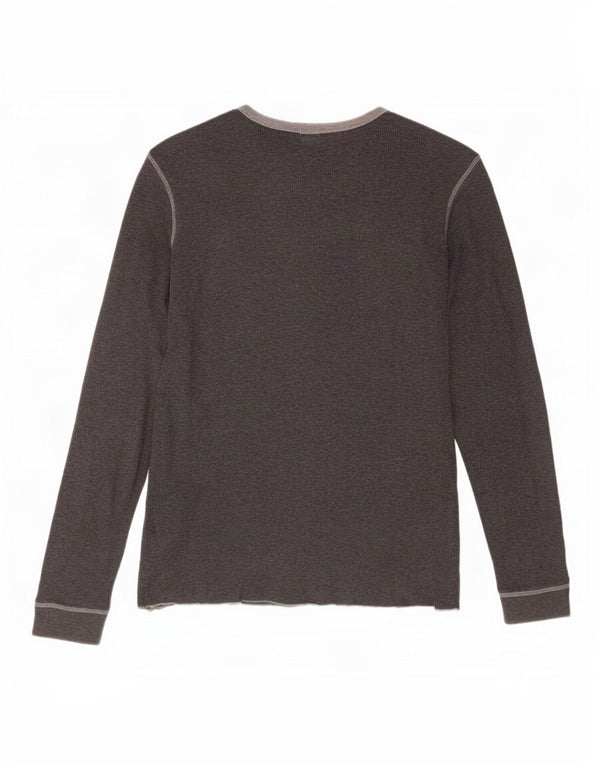 Gap Mens Top Long Sleeve Medium Grey Cotton