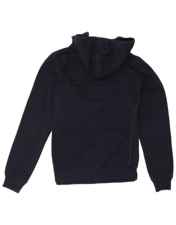 Champion Womens Graphic Hoodie Pullover UK 14 Large Marineblau