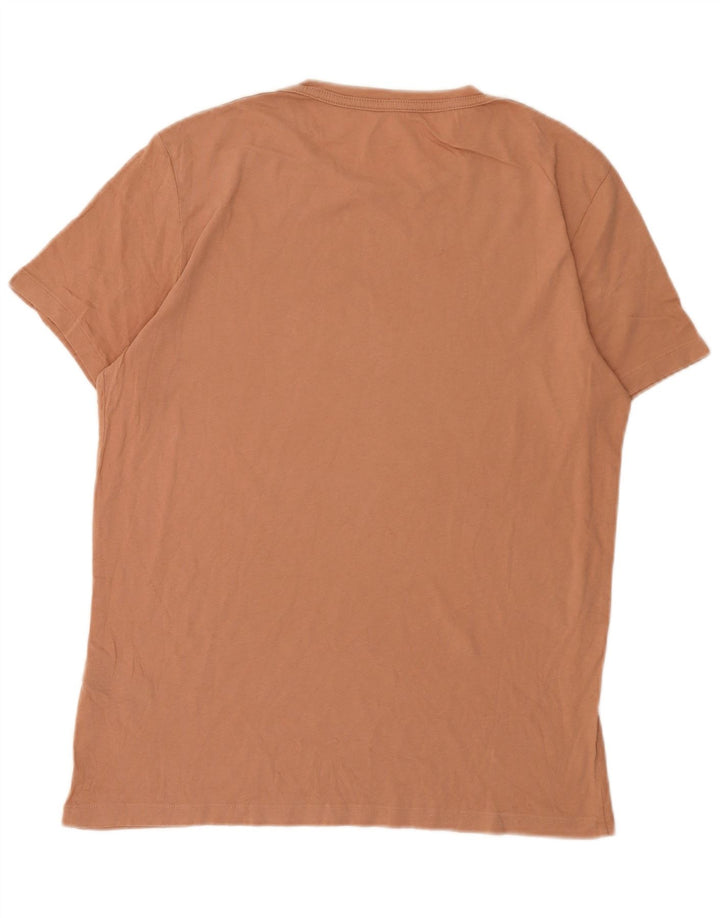 All Saints Herren-T-Shirt aus mittelbrauner Baumwolle
