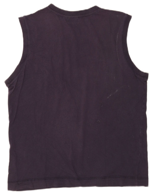 Puma Herren Graphic Vest Top Large Marineblau