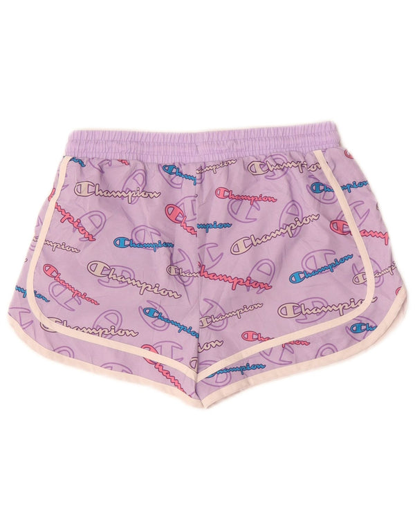 Pantaloncini sportivi grafici per ragazze Champion 14-15 anni Poliestere viola