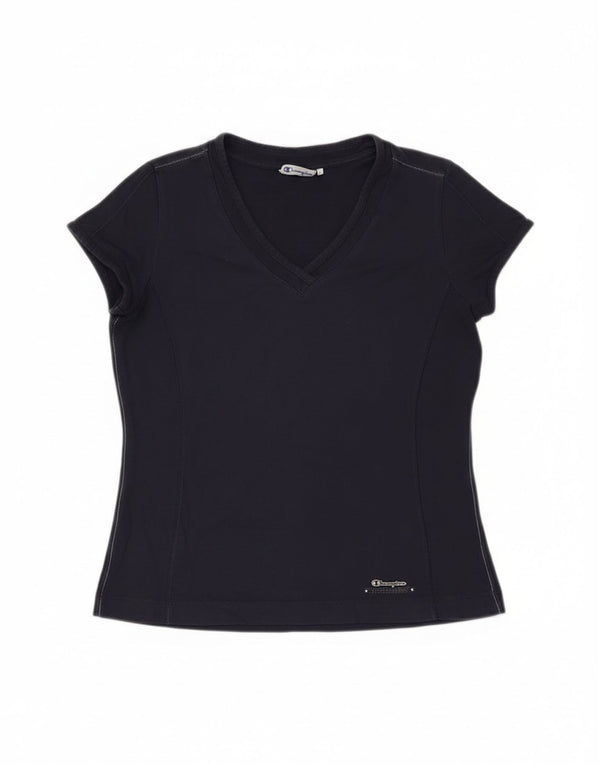 Champion Camiseta Easy Fit para Mujer UK 10 Small Azul Marino Algodón