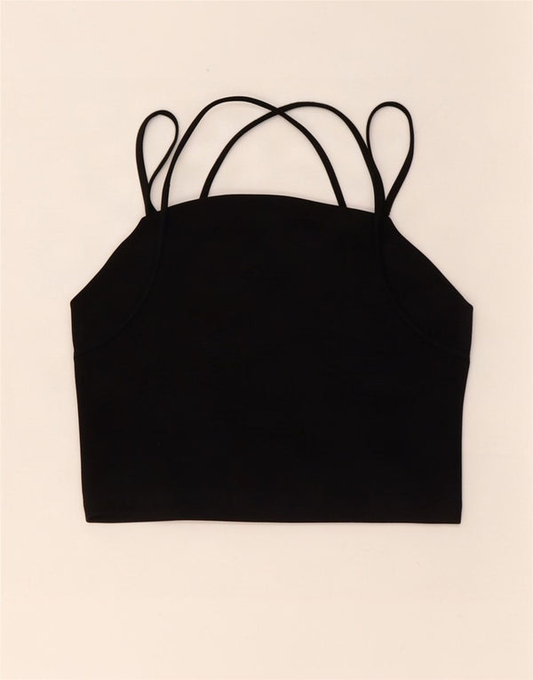 Top corto da donna Tommy Hilfiger alla caviglia UK 12 medio nero