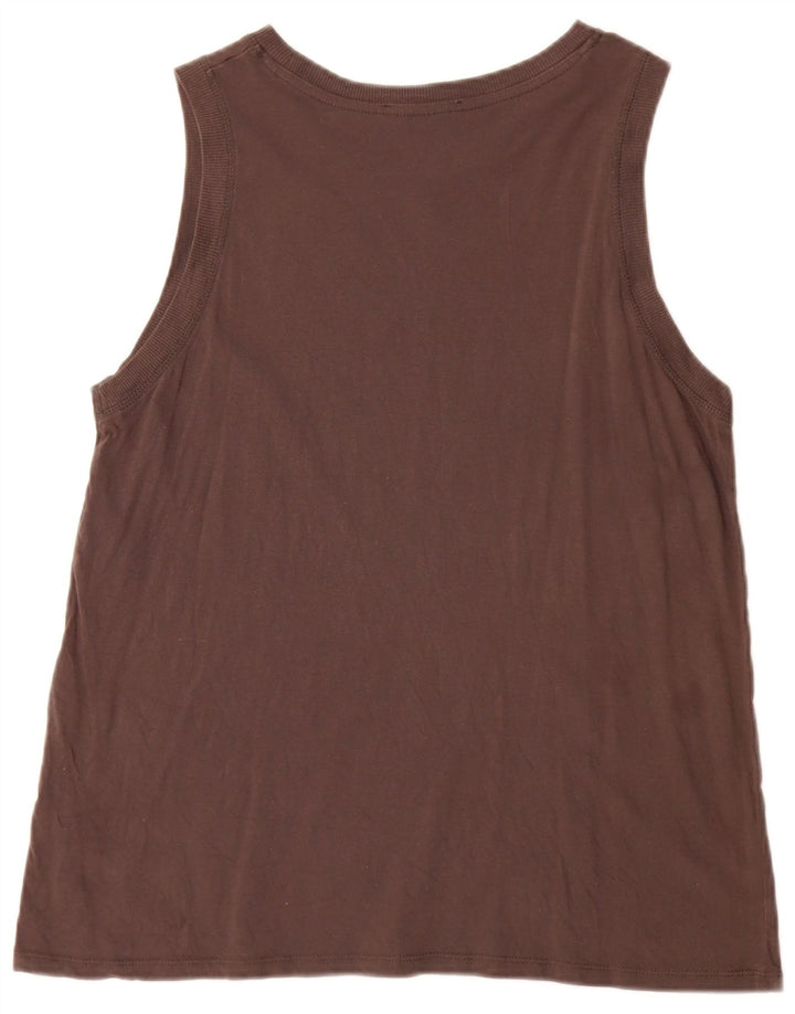 Zara Womens Vest Top UK 14 Medium Brown