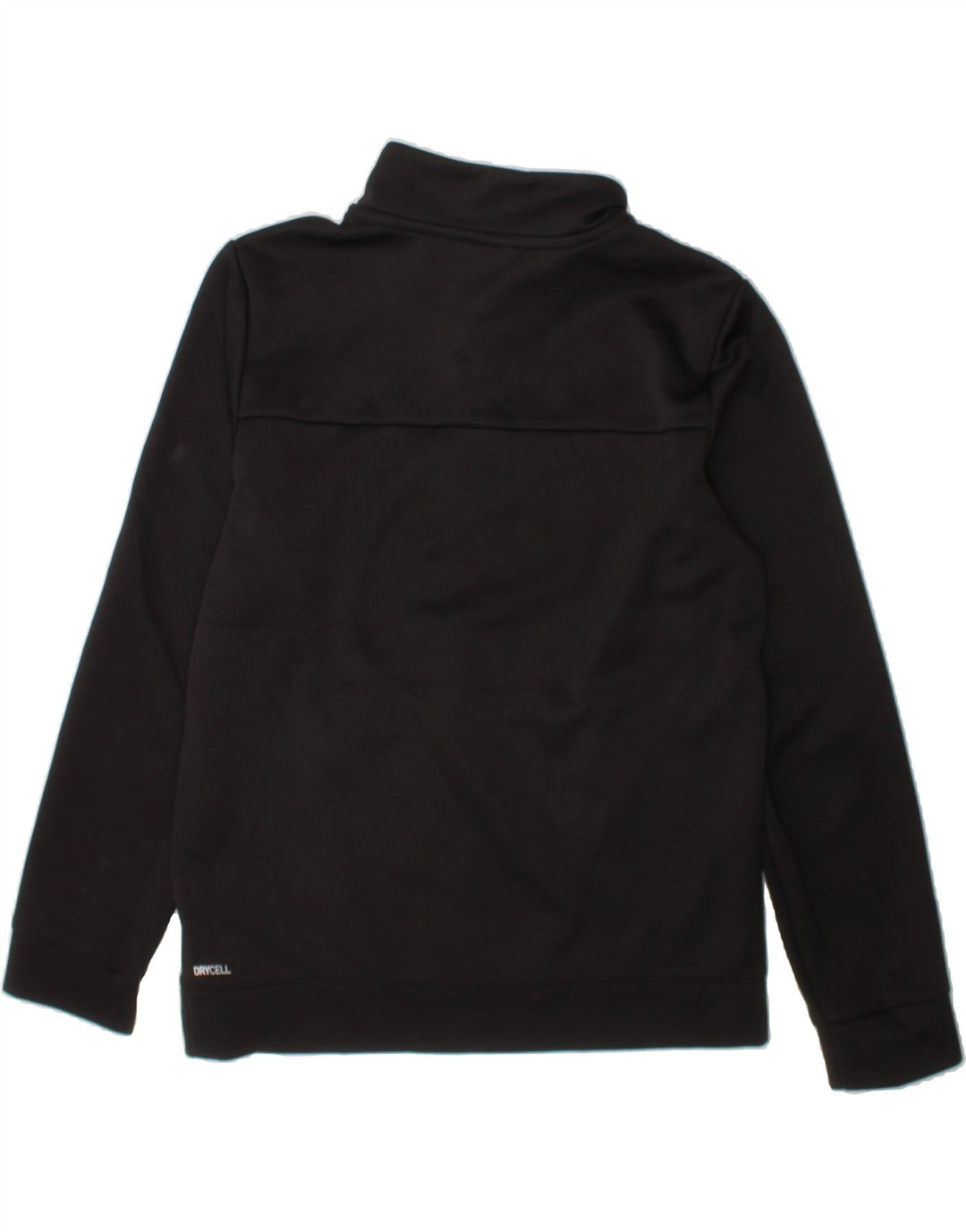 PUMA Boys Zip Neck Sweatshirt Jumper 11-12 Years Large Black Polyester Vintage Puma and Second-Hand Puma from Messina Hembry 