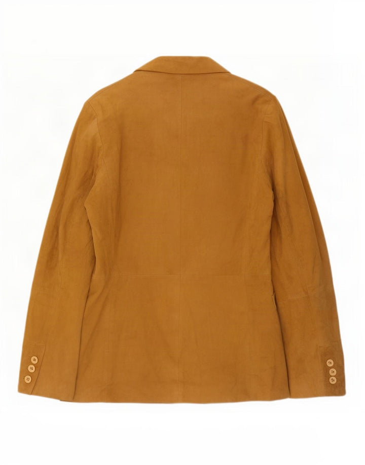 Conbipel Veste Blazer En Cuir À 3 Boutons Pour Femme IT 42 Marron Moyen