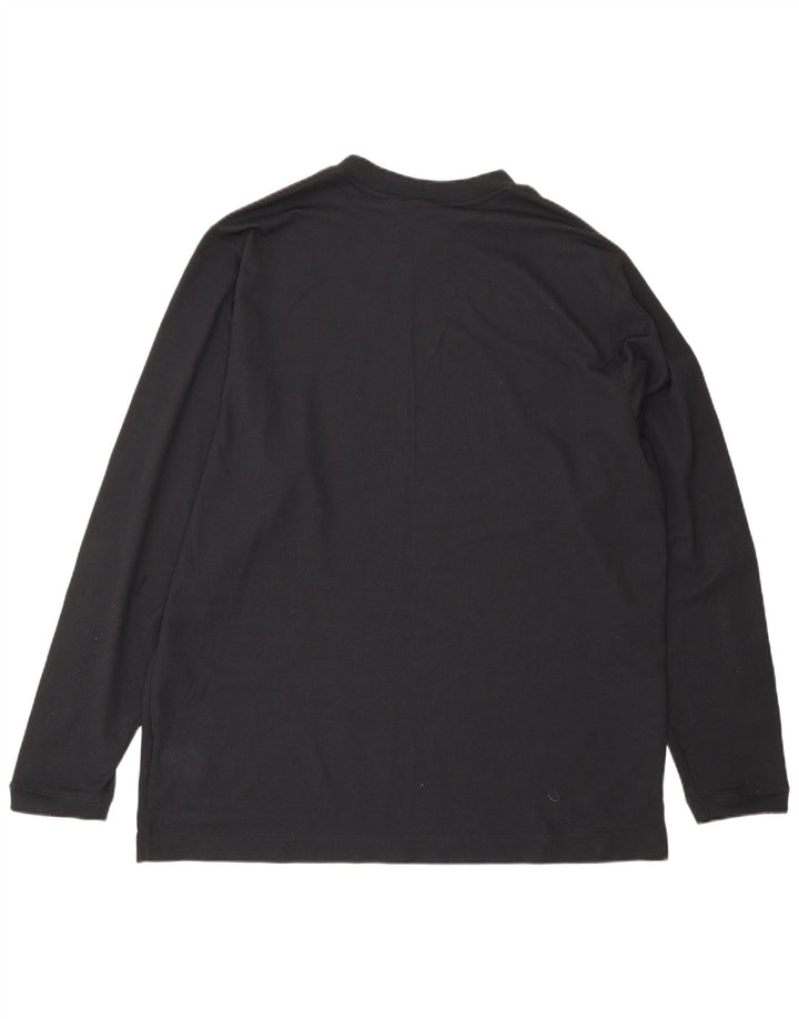 Jordan Mens Graphic Top Long Sleeve UK 42/44 Large Black Polyester