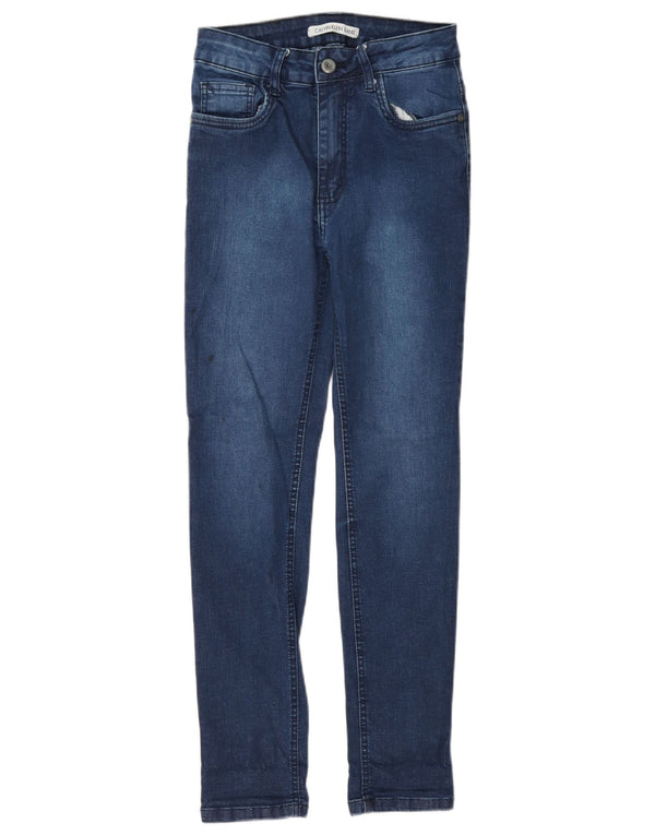 Calvin Klein Womens Skinny Jeans EU 38 Small W24 L27 Blue Cotton