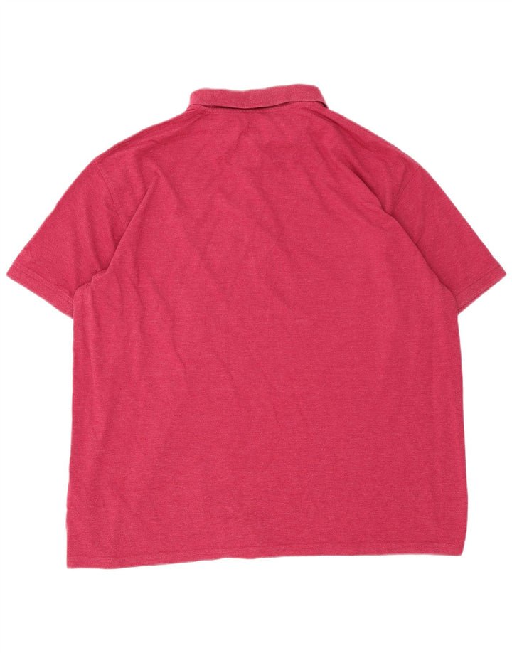 Pringle Mens Polo Shirt 2XL Pink Cotton