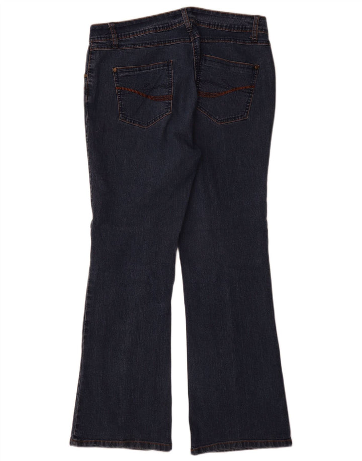 M&Co Dame Bootcut Jeans UK 14 Large W32 L30 Blue Cotton