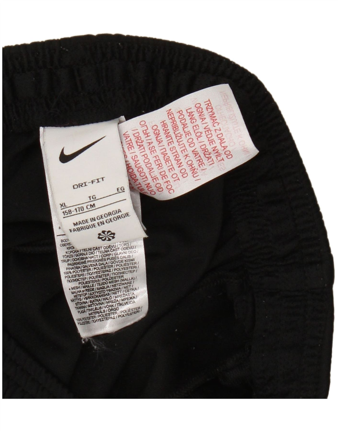 Nike drenge træningsdragt bukser 13-14 år XL sort polyester