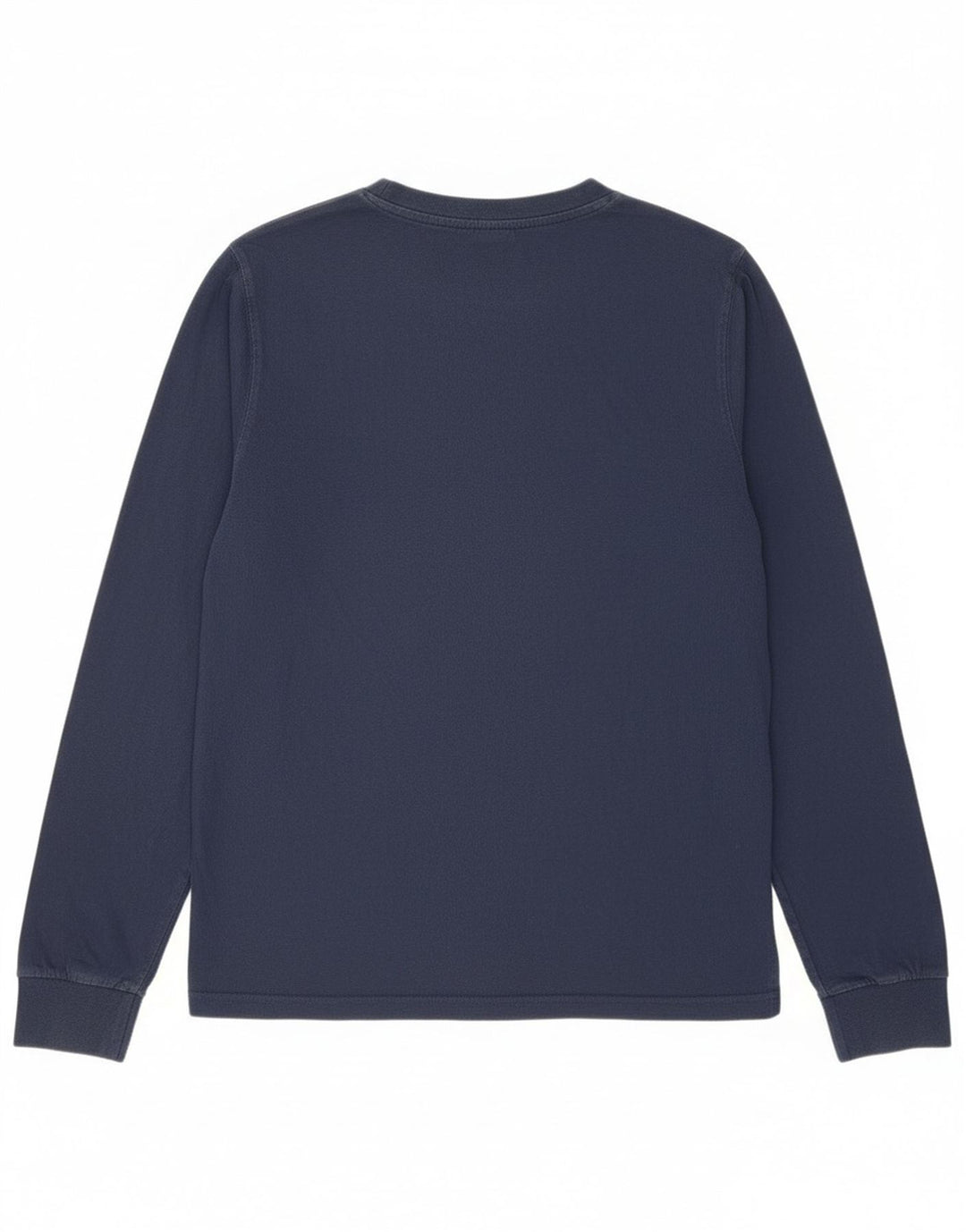 Ellesse Womens Graphic Top Long Sleeve UK 12 Medium Navy Blue Cotton