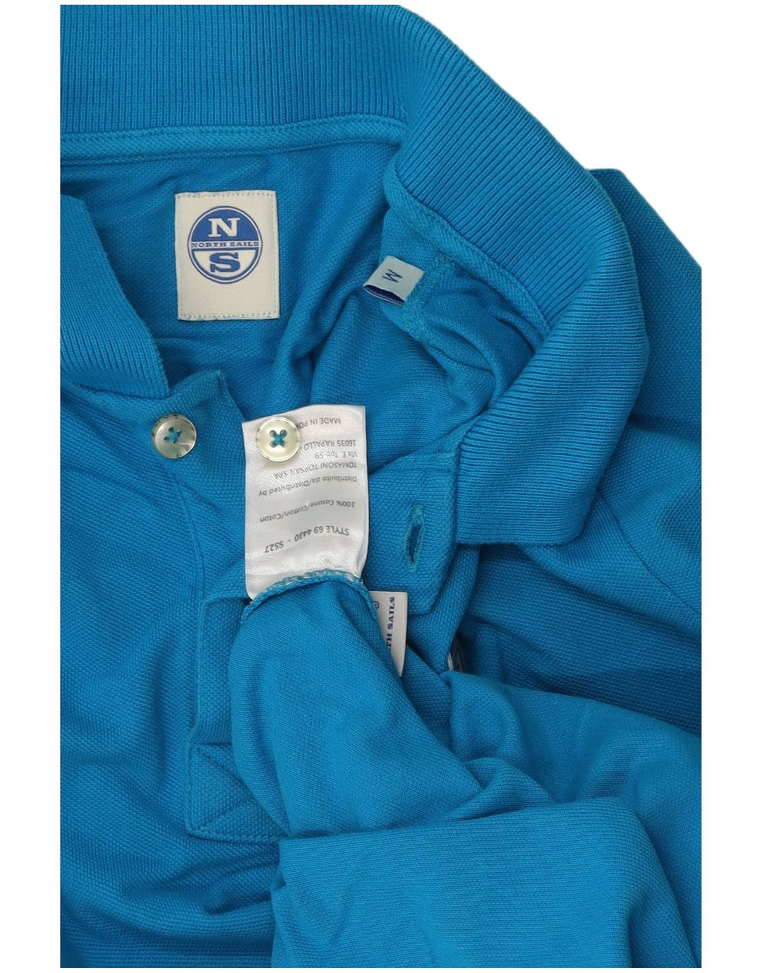 Camisa polo masculina North Sails algodão azul médio