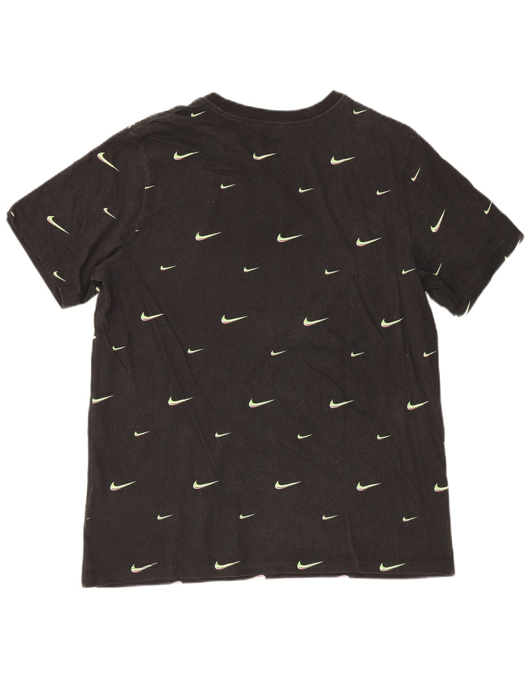 Nike Mens Graphic T-Shirt Top Large Black Cotton