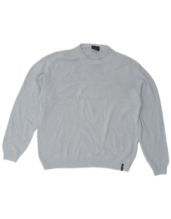 Trussardi Mens Crew Neck Jumper Sweater Large Blue