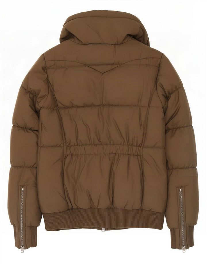 Jaqueta acolchoada superdimensionada feminina Levi's UK 6 XS cáqui poliéster