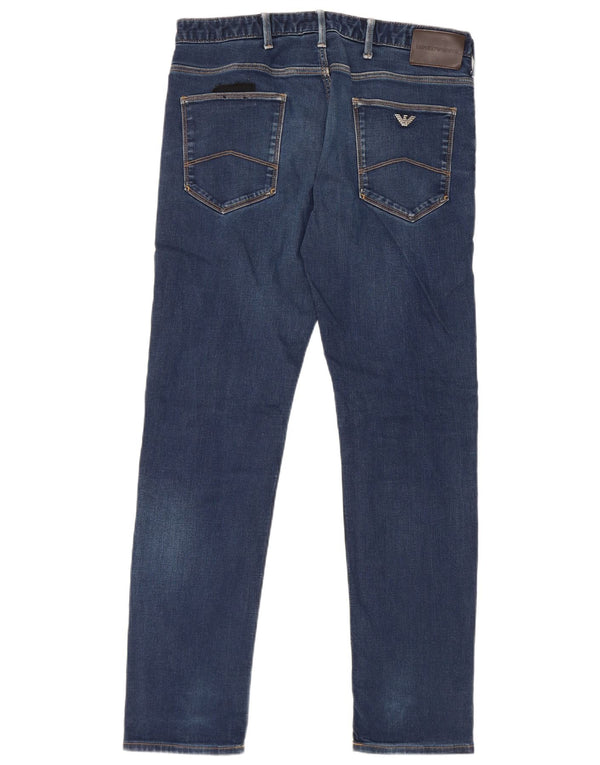 Jeans slim da uomo Emporio Armani W32 L31 cotone blu