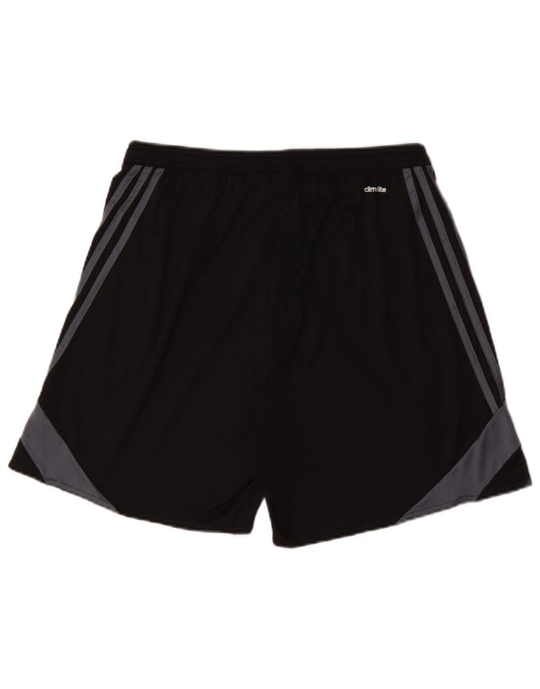 Adidas Mens Climalite Sport Shorts Large  Black Colourblock Polyester