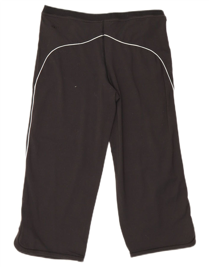 Nike Womens Capri Leggings UK 8/10 Small Black Nylon