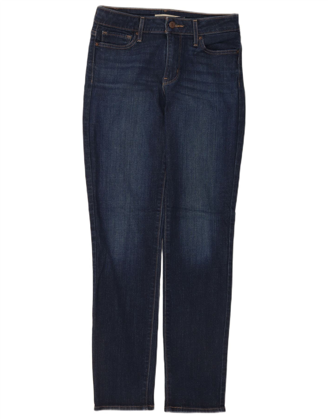 Levi's Womens 712 Slim Jeans W28 L32 Navy Blue Cotton