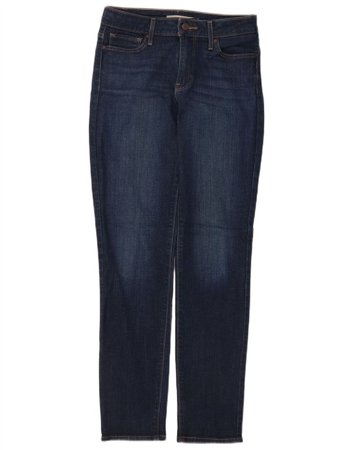 Levi's Womens 712 Slim Jeans W28 L32 Navy Blue Cotton