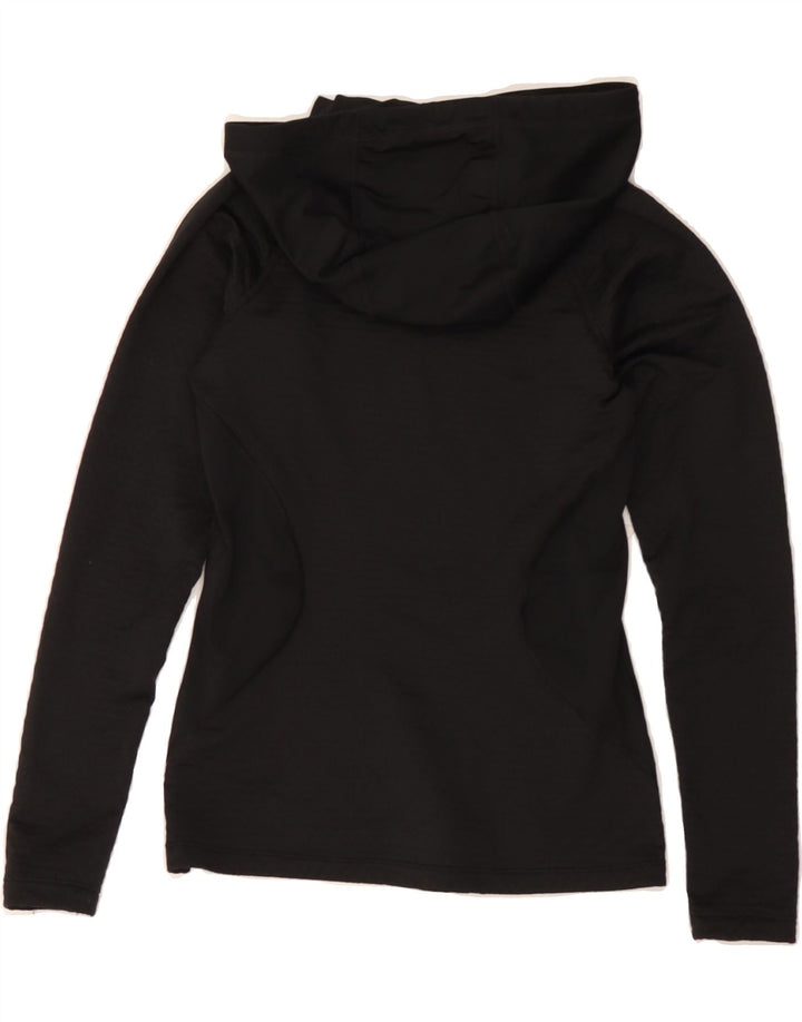 NIKE Womens Hoodie Jumper UK 6 XS Black Polyester Vintage Nike and Second-Hand Nike from Messina Hembry 