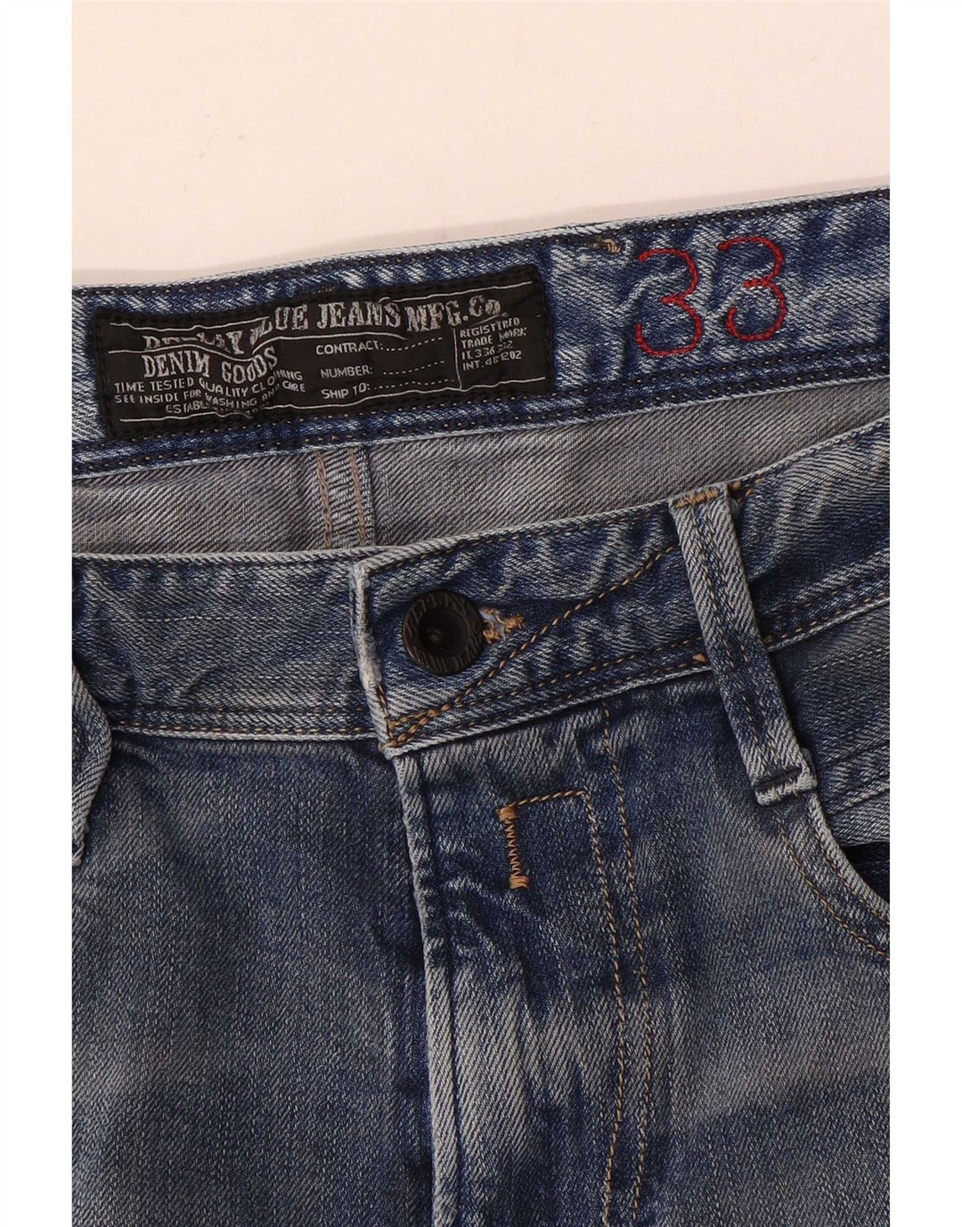 Replay Damen Slim Jeans W33 L29 Blau