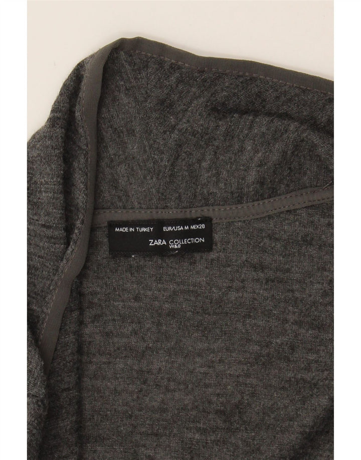 ZARA Womens Open Cardigan Sweater UK 12 Medium Grey Vintage Zara and Second-Hand Zara from Messina Hembry 