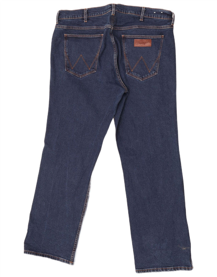 Wrangler Mens Bootcut Jeans W38 L32 Blue Cotton
