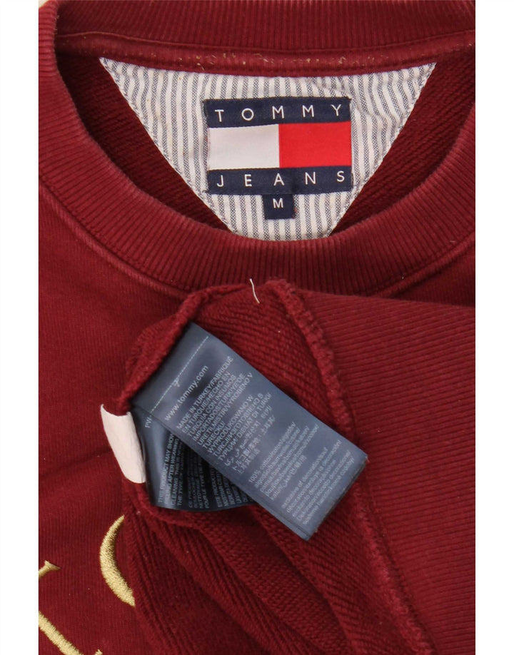 Tommy Hilfiger Sweat-shirt graphique pour homme en coton bordeaux moyen