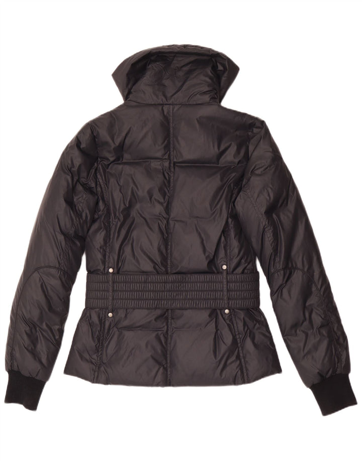 Sisley Womens Padded Jacket IT 40 Small Black Polyamide