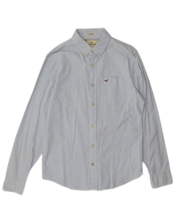 Hollister Mens Shirt Small Blue Pinstripe Cotton