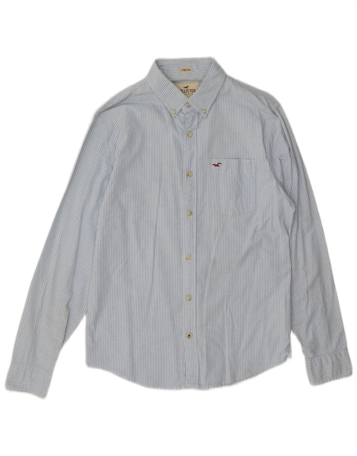 Hollister Mens Shirt Small Blue Pinstripe Cotton